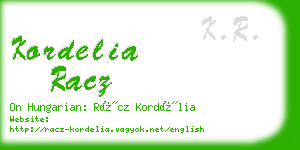 kordelia racz business card